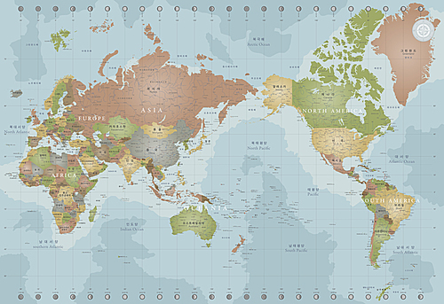 [ILL113] Detail World Map 图片素材