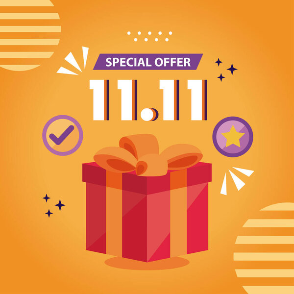11 11 special offer commercial in banner 图片素材