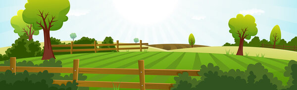 农业和养殖夏天风景 图片素材