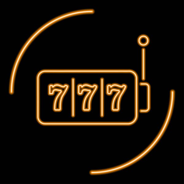 777霓虹灯标志,现代发光横幅设计,五彩斑斓的现代设计潮流.矢量说明. 图片素材