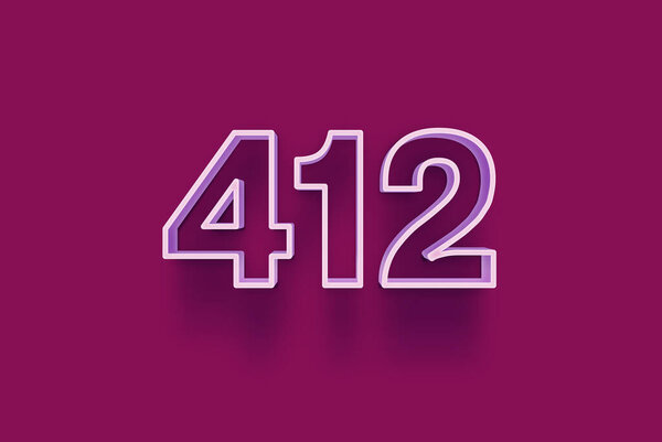  3D 412是隔离在紫色背景下您独特的销售海报促销折扣特价特价销售，横幅广告标签，享受圣诞，圣诞甩卖标签，优惠券等. 图片素材