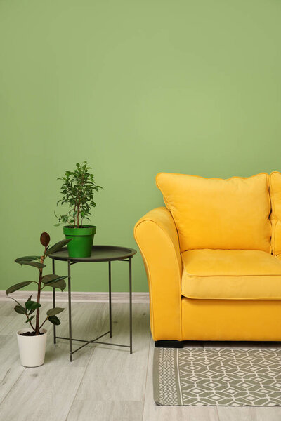 舒适的沙发，房间里别致的风格 图片素材
