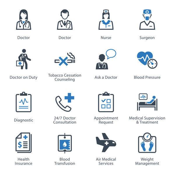 医疗及保健服务图标集 2-服务 图片素材