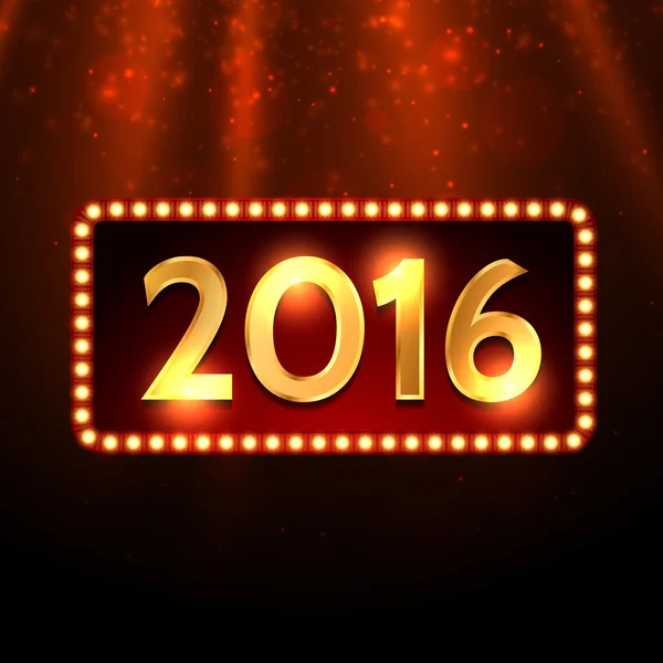 金色快乐新的一年 2016年背景 图片素材