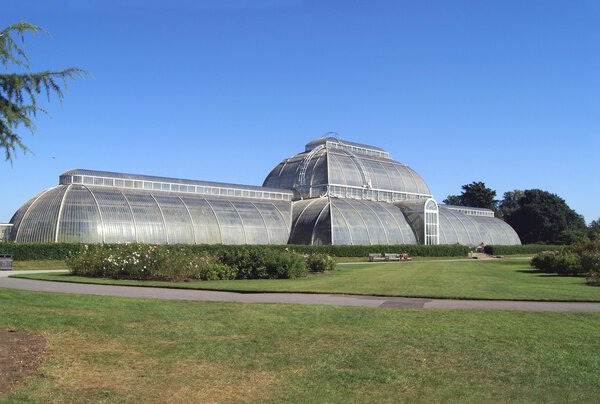 温室、 皇家植物园、 植物园或景观，邱，伦敦，英国 图片素材