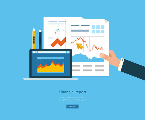 business analysis, financial report 图片素材