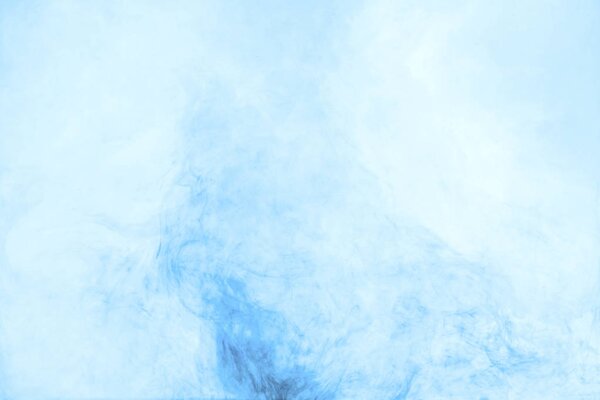 水中蓝色颜料漩涡的质感 图片素材