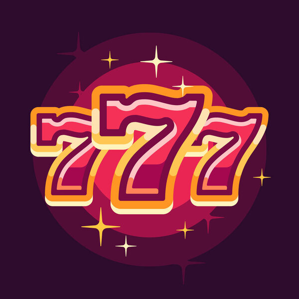 777红色背景符号。赌场平面图 图片素材