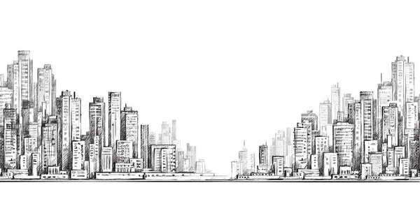 城市手绘，矢量图 图片素材