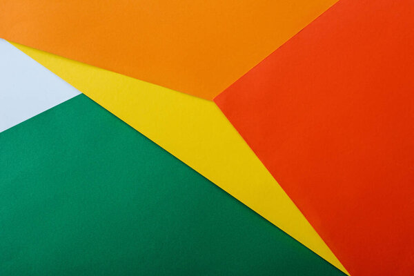 色彩艳丽的纸构成的抽象几何背景 图片素材
