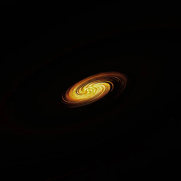 以螺旋的形式抽象地表示太空中的橙色星团或星系。概念结构由不同的灯光和颜色组成, 并产生独特的图案和纹理. 图片素材