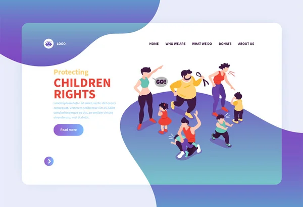 儿童权利网站页面 图片素材