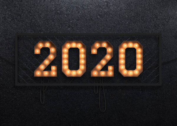 选框灯 2020 背景 图片素材